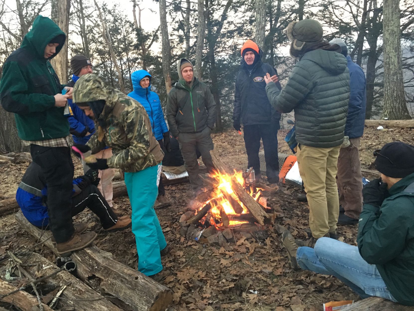 Winter backpacking